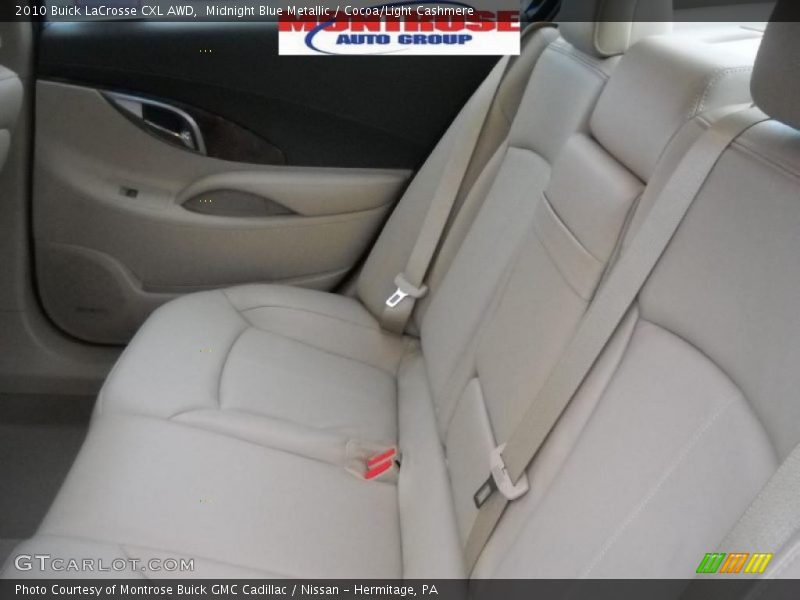 Midnight Blue Metallic / Cocoa/Light Cashmere 2010 Buick LaCrosse CXL AWD