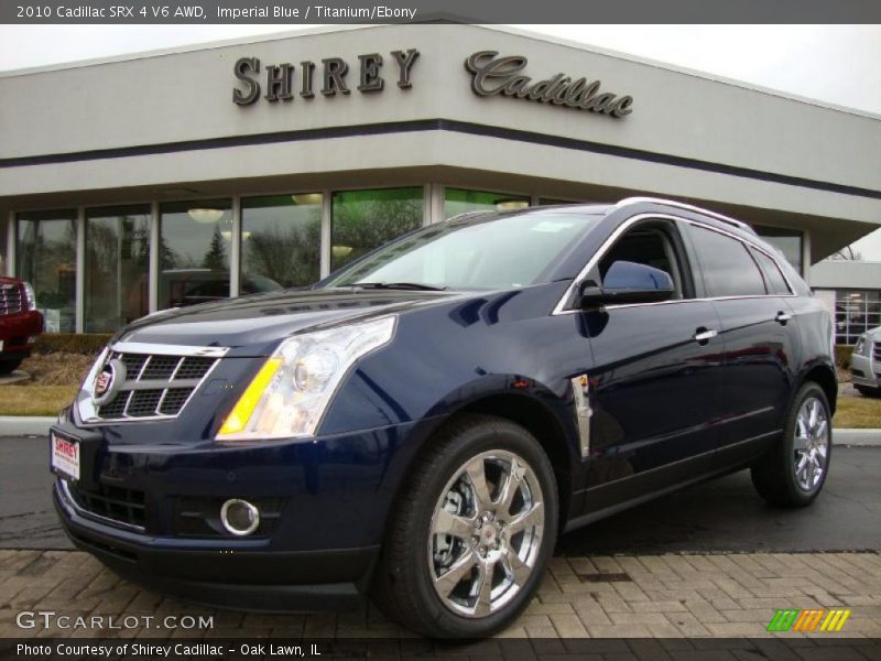 Imperial Blue / Titanium/Ebony 2010 Cadillac SRX 4 V6 AWD