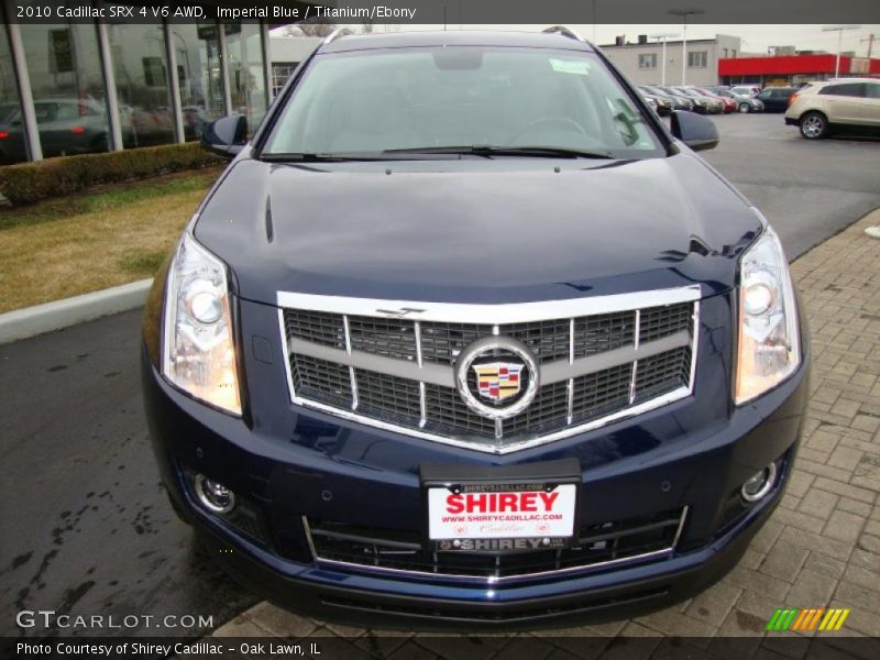 Imperial Blue / Titanium/Ebony 2010 Cadillac SRX 4 V6 AWD