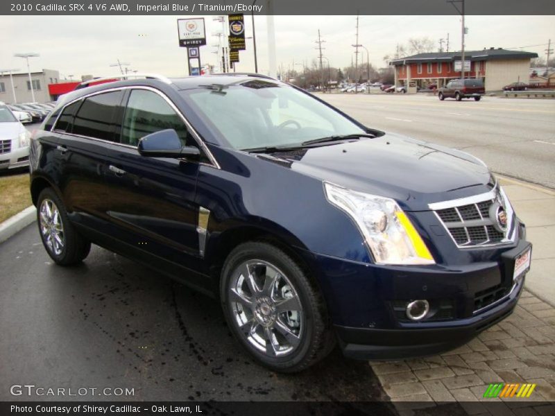 Imperial Blue / Titanium/Ebony 2010 Cadillac SRX 4 V6 AWD