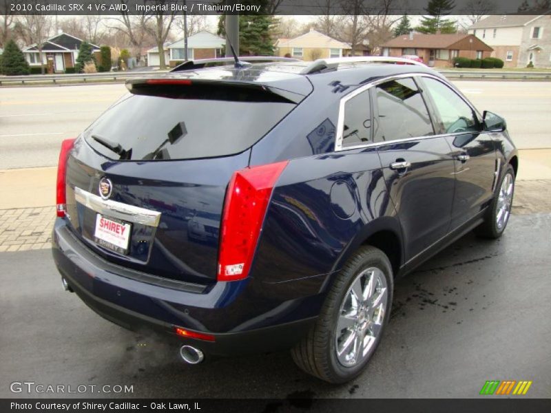 Imperial Blue / Titanium/Ebony 2010 Cadillac SRX 4 V6 AWD