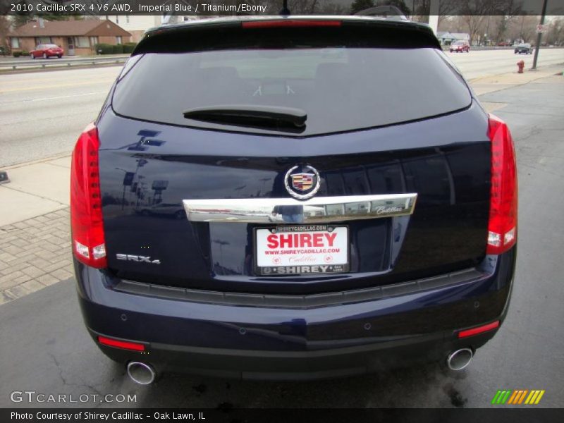 Imperial Blue / Titanium/Ebony 2010 Cadillac SRX 4 V6 AWD