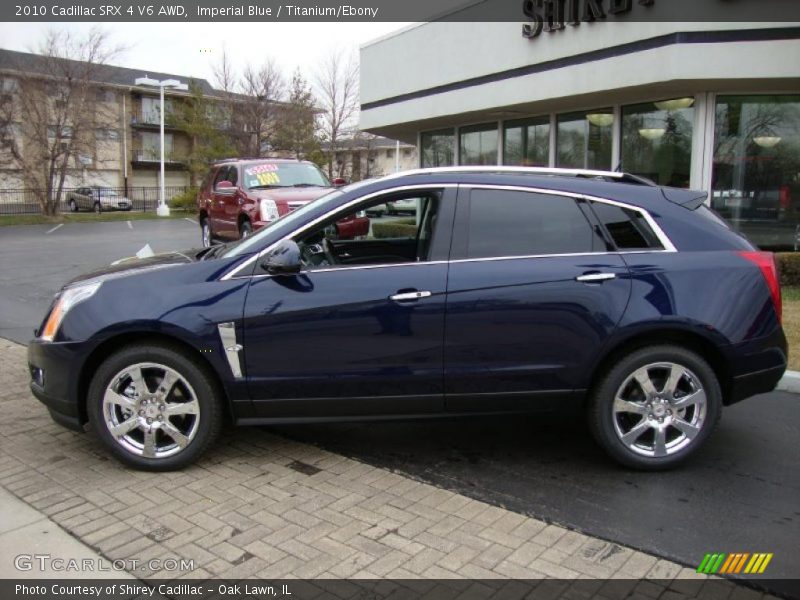 Imperial Blue / Titanium/Ebony 2010 Cadillac SRX 4 V6 AWD