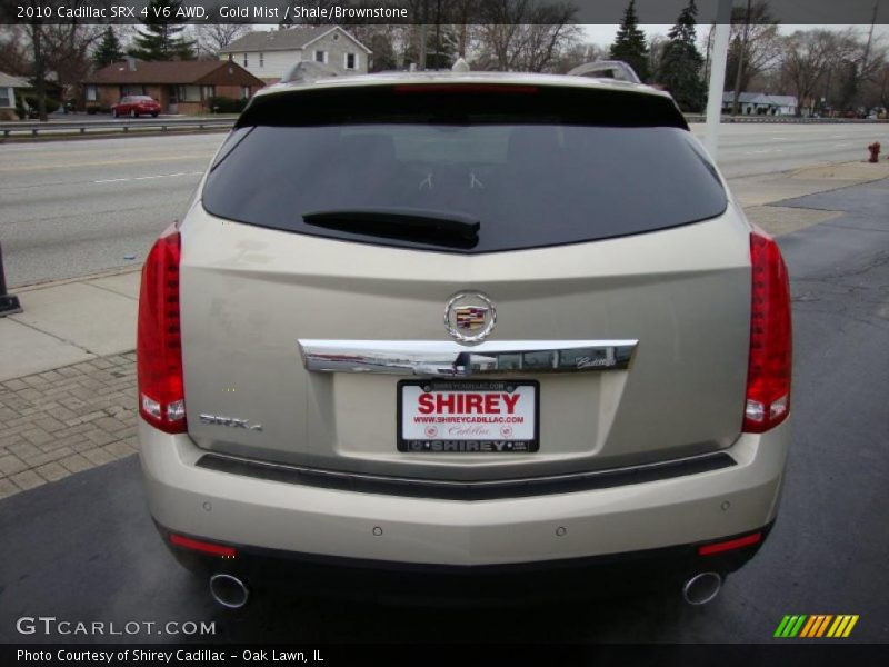 Gold Mist / Shale/Brownstone 2010 Cadillac SRX 4 V6 AWD