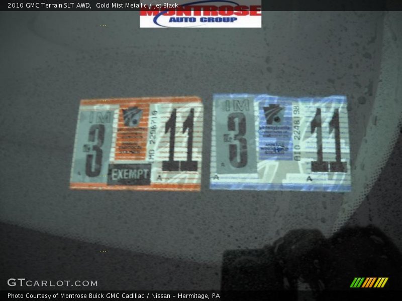 Gold Mist Metallic / Jet Black 2010 GMC Terrain SLT AWD