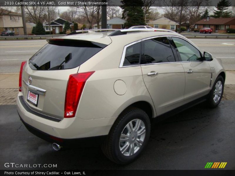 Gold Mist / Shale/Brownstone 2010 Cadillac SRX 4 V6 AWD