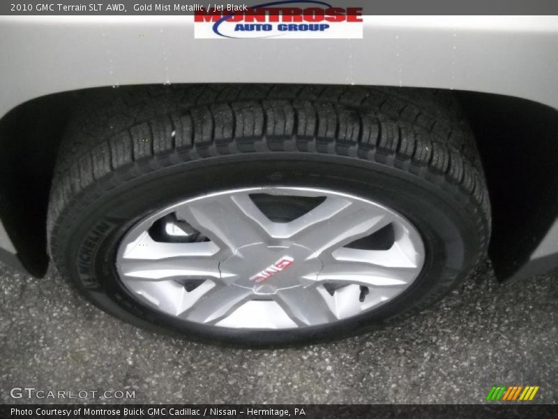 Gold Mist Metallic / Jet Black 2010 GMC Terrain SLT AWD