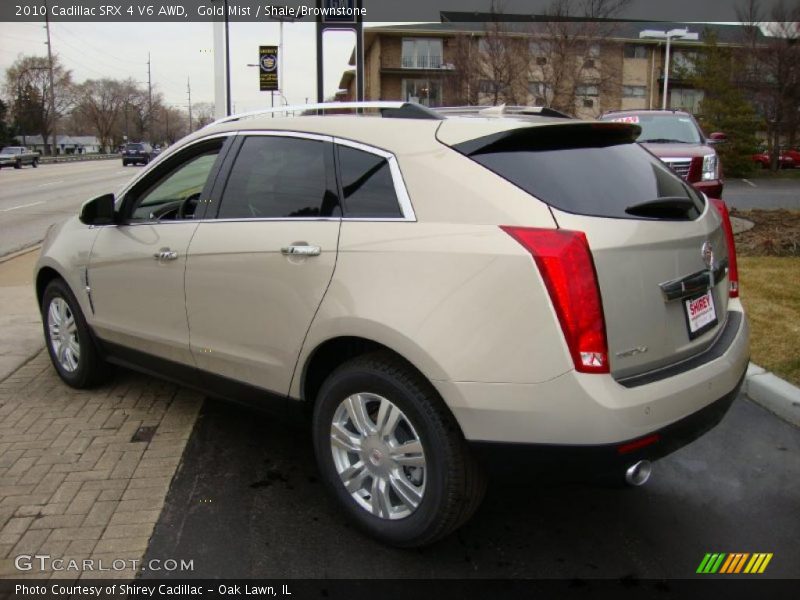 Gold Mist / Shale/Brownstone 2010 Cadillac SRX 4 V6 AWD