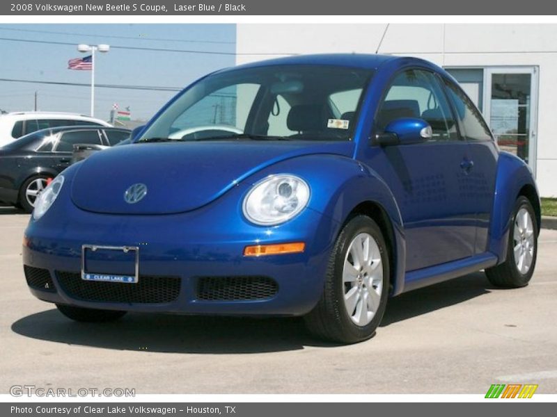 Laser Blue / Black 2008 Volkswagen New Beetle S Coupe