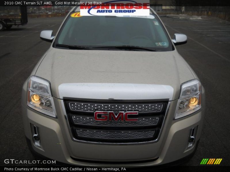 Gold Mist Metallic / Jet Black 2010 GMC Terrain SLT AWD