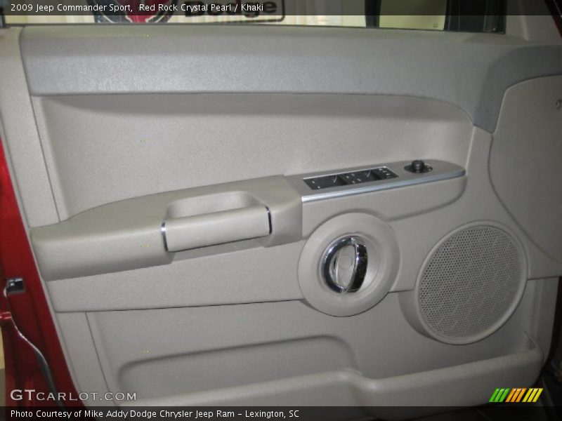 Red Rock Crystal Pearl / Khaki 2009 Jeep Commander Sport