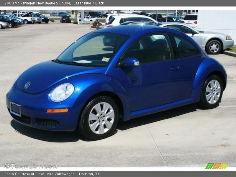 Laser Blue / Black 2008 Volkswagen New Beetle S Coupe