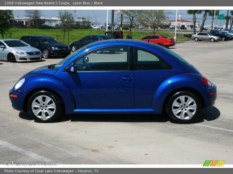 Laser Blue / Black 2008 Volkswagen New Beetle S Coupe