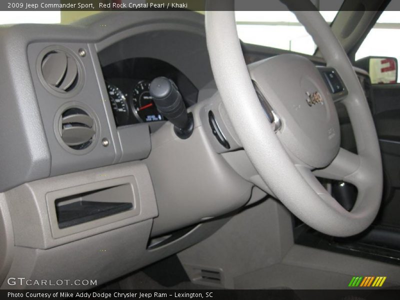 Red Rock Crystal Pearl / Khaki 2009 Jeep Commander Sport