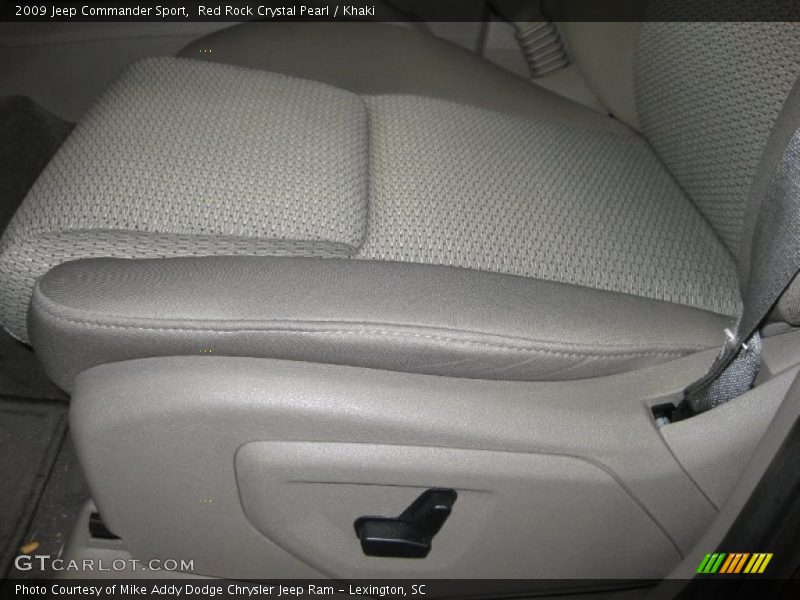 Red Rock Crystal Pearl / Khaki 2009 Jeep Commander Sport