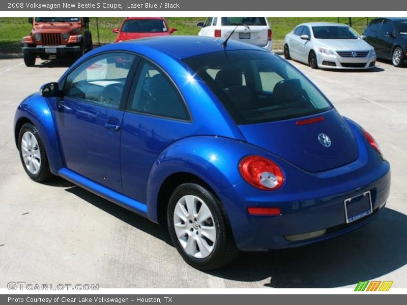 Laser Blue / Black 2008 Volkswagen New Beetle S Coupe