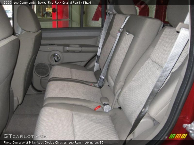 Red Rock Crystal Pearl / Khaki 2009 Jeep Commander Sport