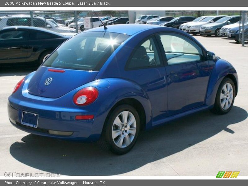 Laser Blue / Black 2008 Volkswagen New Beetle S Coupe