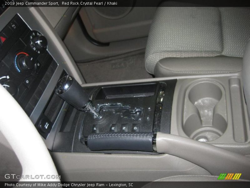 Red Rock Crystal Pearl / Khaki 2009 Jeep Commander Sport