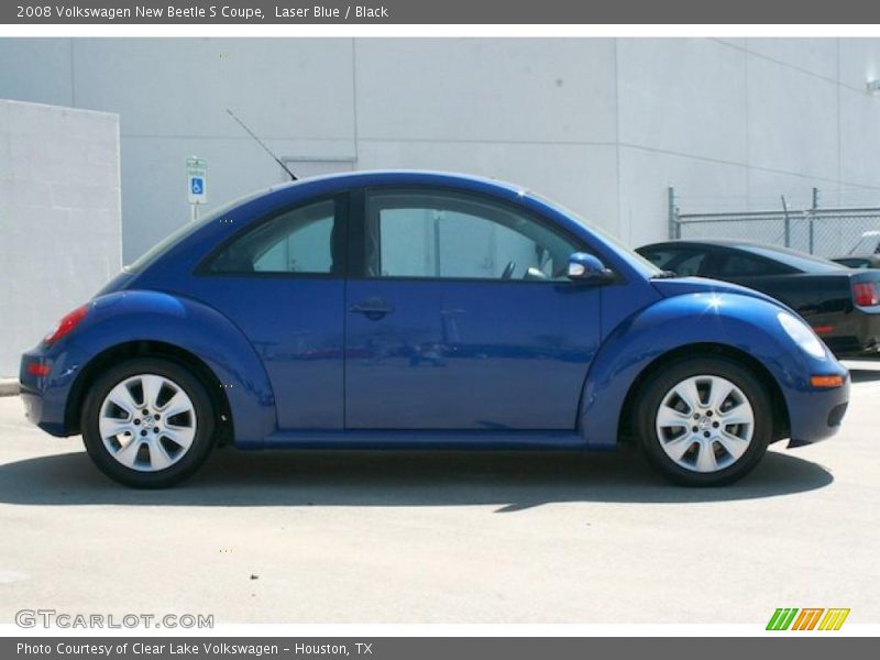 Laser Blue / Black 2008 Volkswagen New Beetle S Coupe