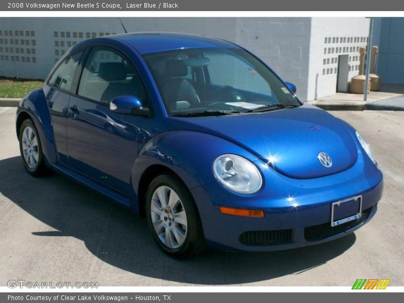 Laser Blue / Black 2008 Volkswagen New Beetle S Coupe