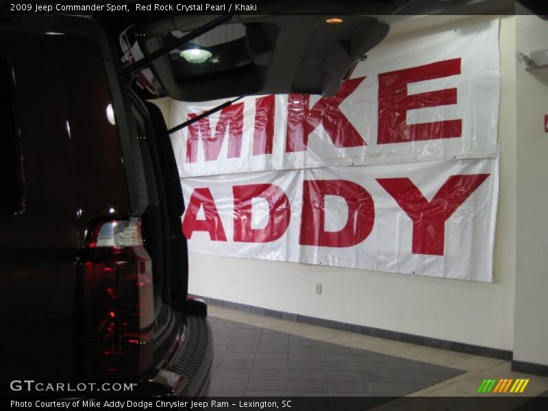 Red Rock Crystal Pearl / Khaki 2009 Jeep Commander Sport