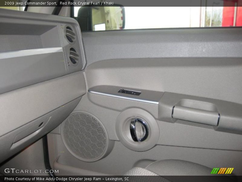 Red Rock Crystal Pearl / Khaki 2009 Jeep Commander Sport