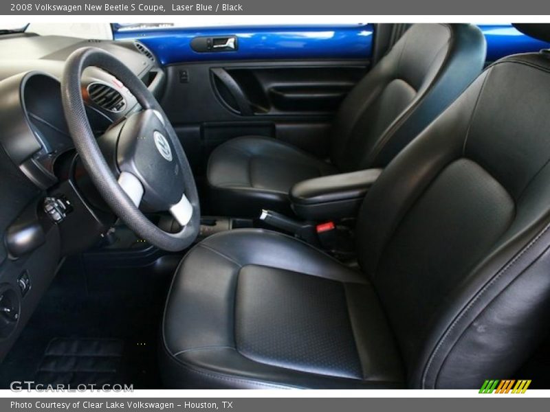 Laser Blue / Black 2008 Volkswagen New Beetle S Coupe