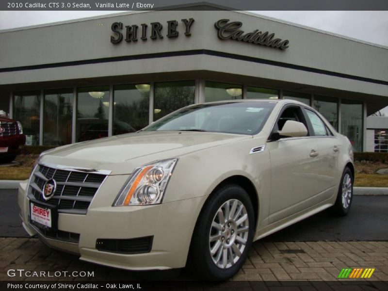 Vanilla Latte / Ebony 2010 Cadillac CTS 3.0 Sedan