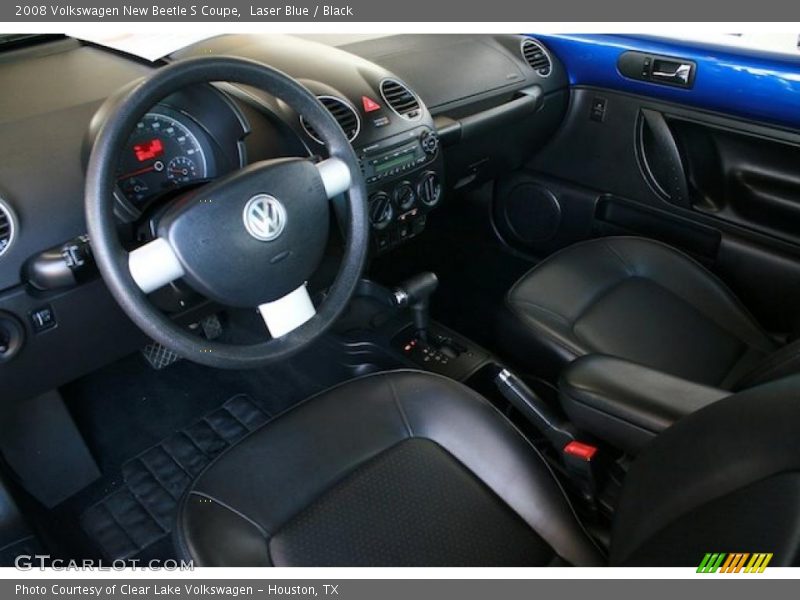Laser Blue / Black 2008 Volkswagen New Beetle S Coupe