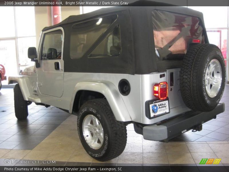 Bright Silver Metallic / Dark Slate Gray 2006 Jeep Wrangler Unlimited 4x4