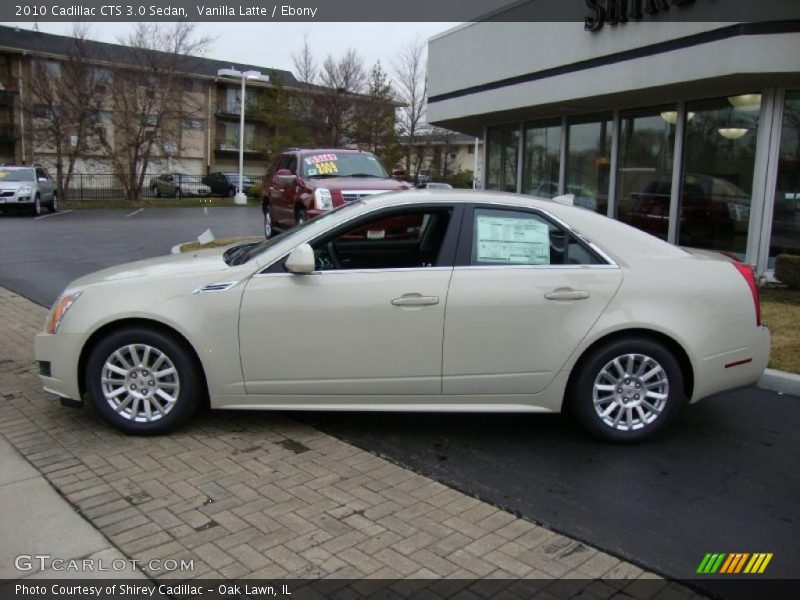 Vanilla Latte / Ebony 2010 Cadillac CTS 3.0 Sedan