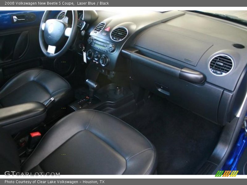 Laser Blue / Black 2008 Volkswagen New Beetle S Coupe