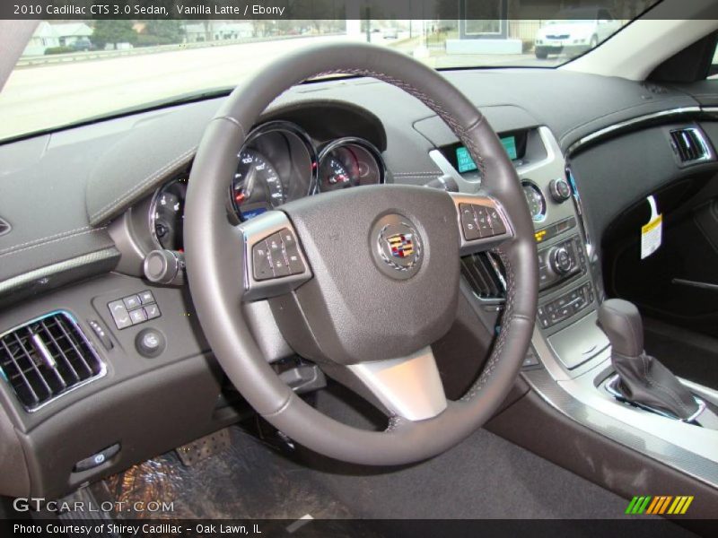 Vanilla Latte / Ebony 2010 Cadillac CTS 3.0 Sedan