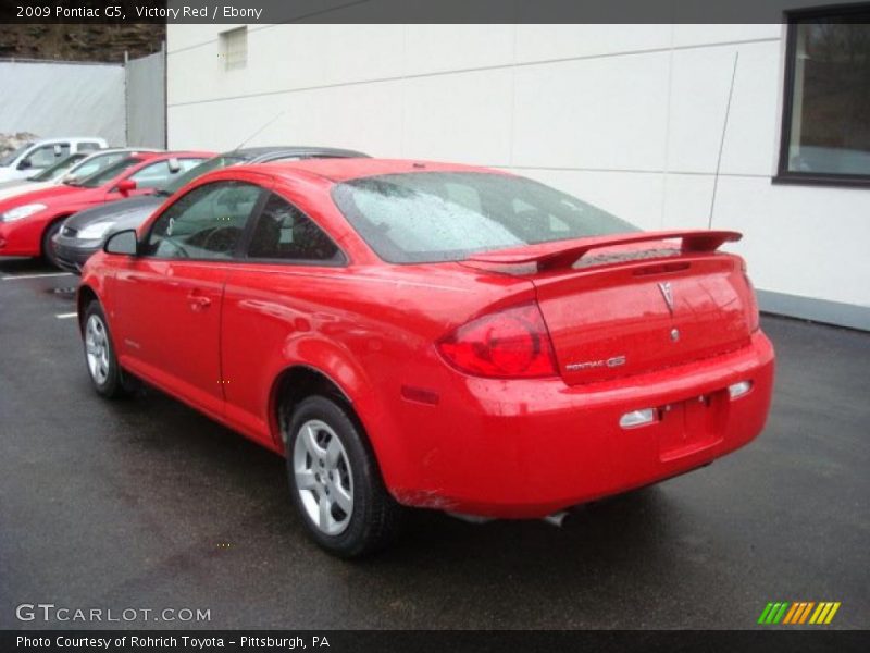 Victory Red / Ebony 2009 Pontiac G5