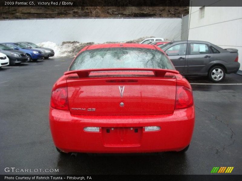 Victory Red / Ebony 2009 Pontiac G5