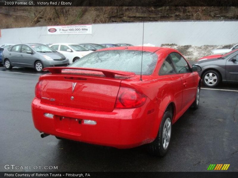 Victory Red / Ebony 2009 Pontiac G5