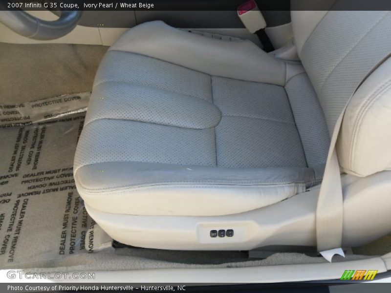 Ivory Pearl / Wheat Beige 2007 Infiniti G 35 Coupe