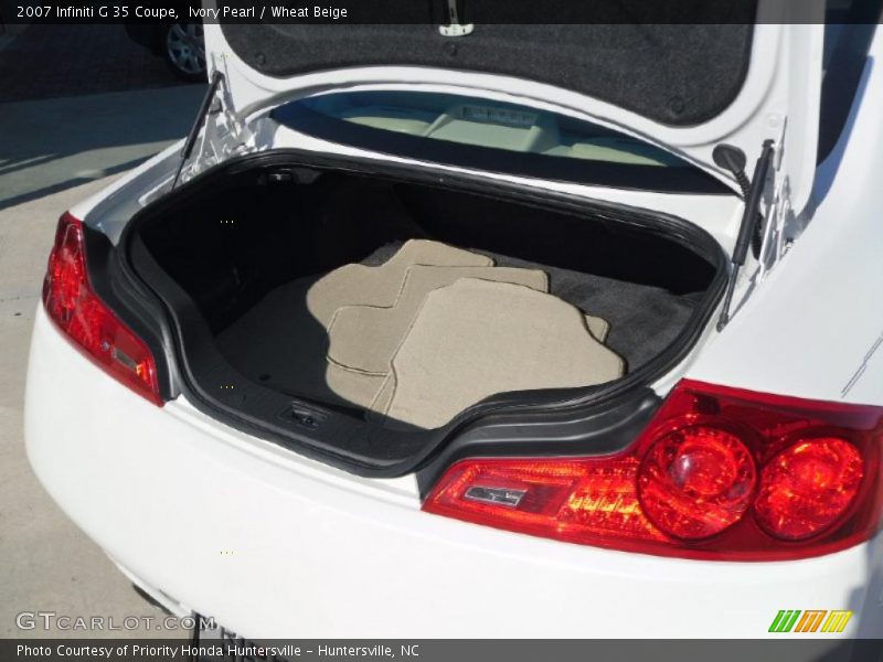 Ivory Pearl / Wheat Beige 2007 Infiniti G 35 Coupe