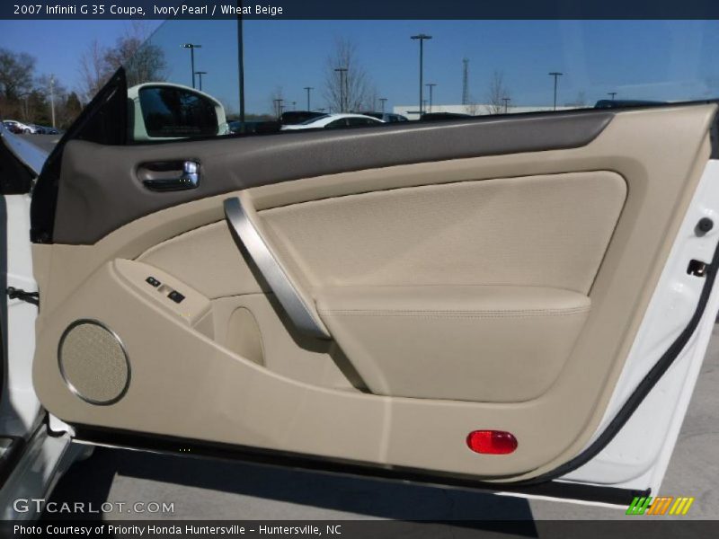 Ivory Pearl / Wheat Beige 2007 Infiniti G 35 Coupe