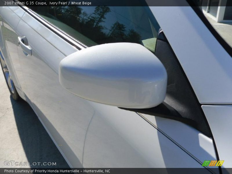 Ivory Pearl / Wheat Beige 2007 Infiniti G 35 Coupe