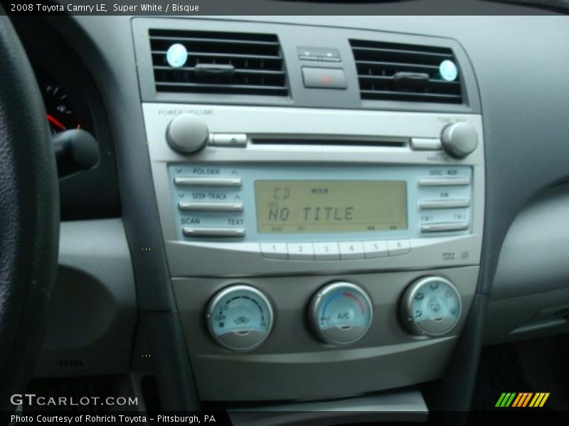Super White / Bisque 2008 Toyota Camry LE