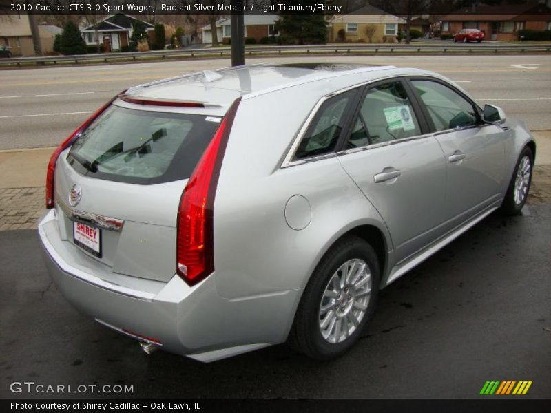 Radiant Silver Metallic / Light Titanium/Ebony 2010 Cadillac CTS 3.0 Sport Wagon