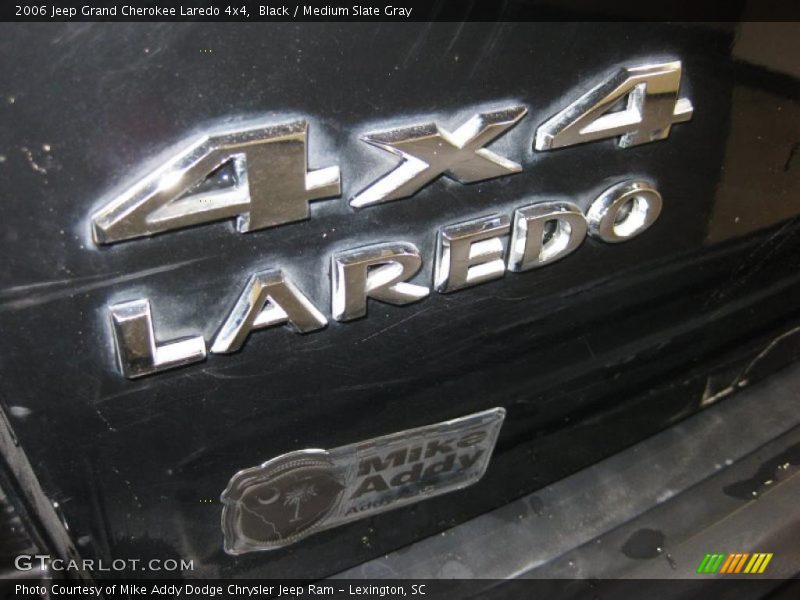 Black / Medium Slate Gray 2006 Jeep Grand Cherokee Laredo 4x4