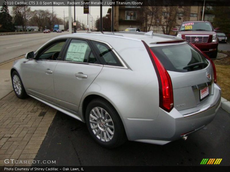 Radiant Silver Metallic / Light Titanium/Ebony 2010 Cadillac CTS 3.0 Sport Wagon
