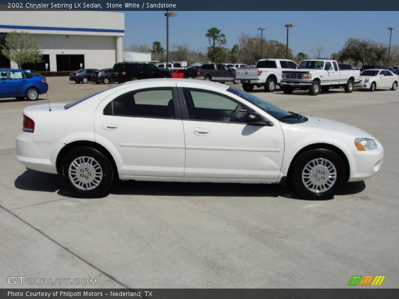 Stone White / Sandstone 2002 Chrysler Sebring LX Sedan