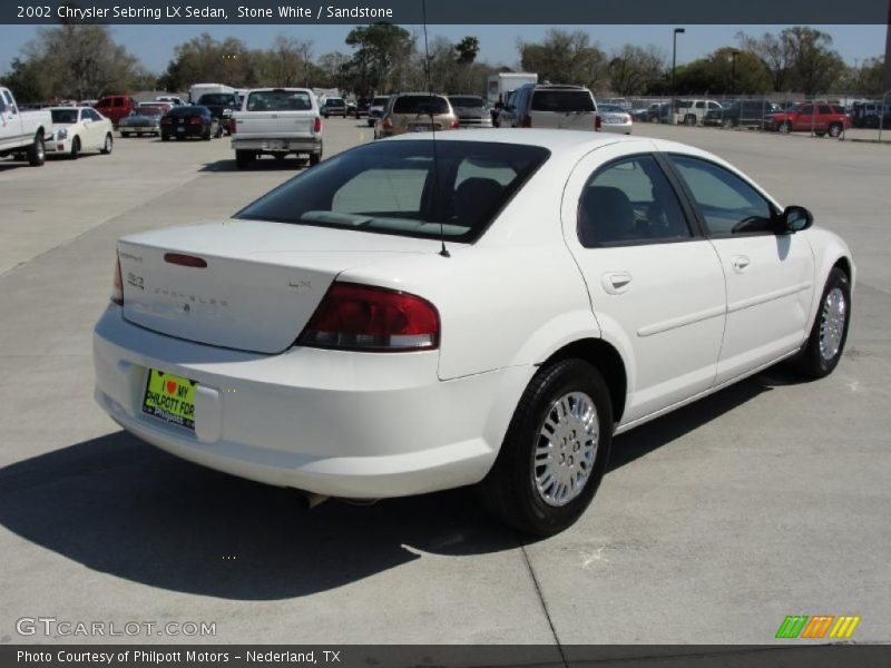 Stone White / Sandstone 2002 Chrysler Sebring LX Sedan