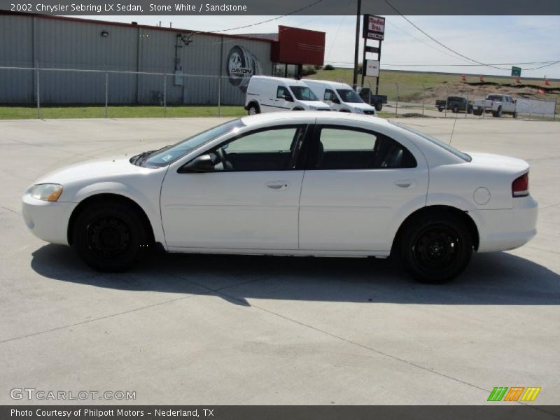 Stone White / Sandstone 2002 Chrysler Sebring LX Sedan