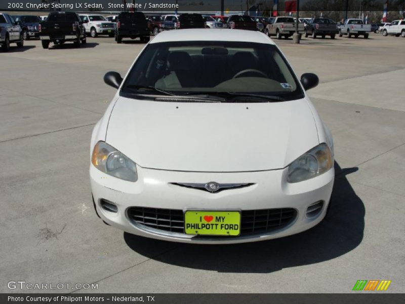 Stone White / Sandstone 2002 Chrysler Sebring LX Sedan