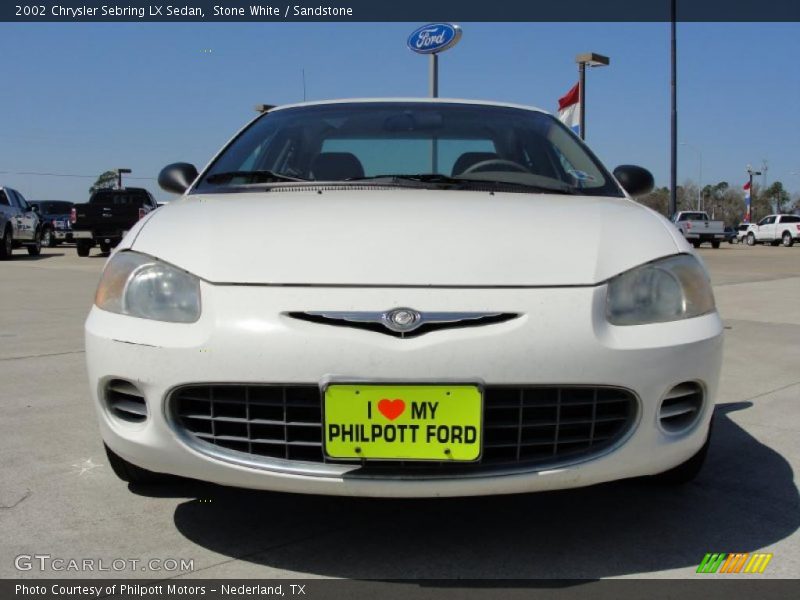 Stone White / Sandstone 2002 Chrysler Sebring LX Sedan